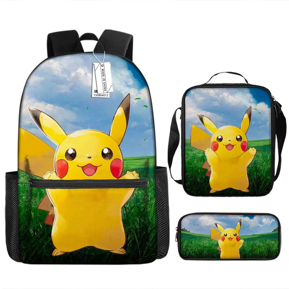 School Season Student Schoolbag Pokémon Pokémon Backpack Cartoon Satchel Pencil Case