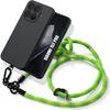 Case for Xiaomi 15T Pro - Black Liquid Silicone Protection with Sturdy Green Lanyard