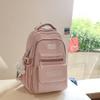 Schoolbag Korean Version Ins Simple Campus Soft Girl Girl Schoolbag Japanese Harajuku Style Large Capacity Solid Color Middle School Student Backpack