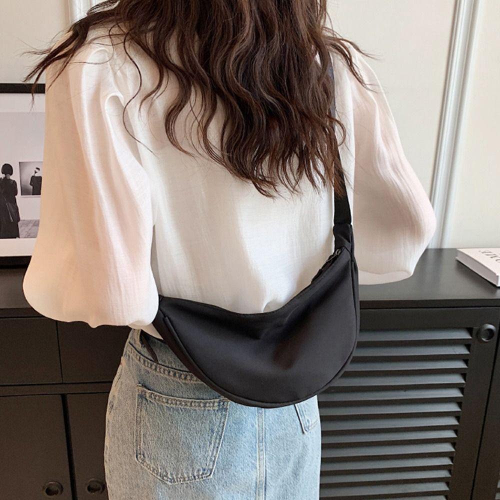 Chest Bag Oxford Cloth Handbag Cloth Nylon Shoulder Bag Lightweight Nylon Crossbody Bag Men