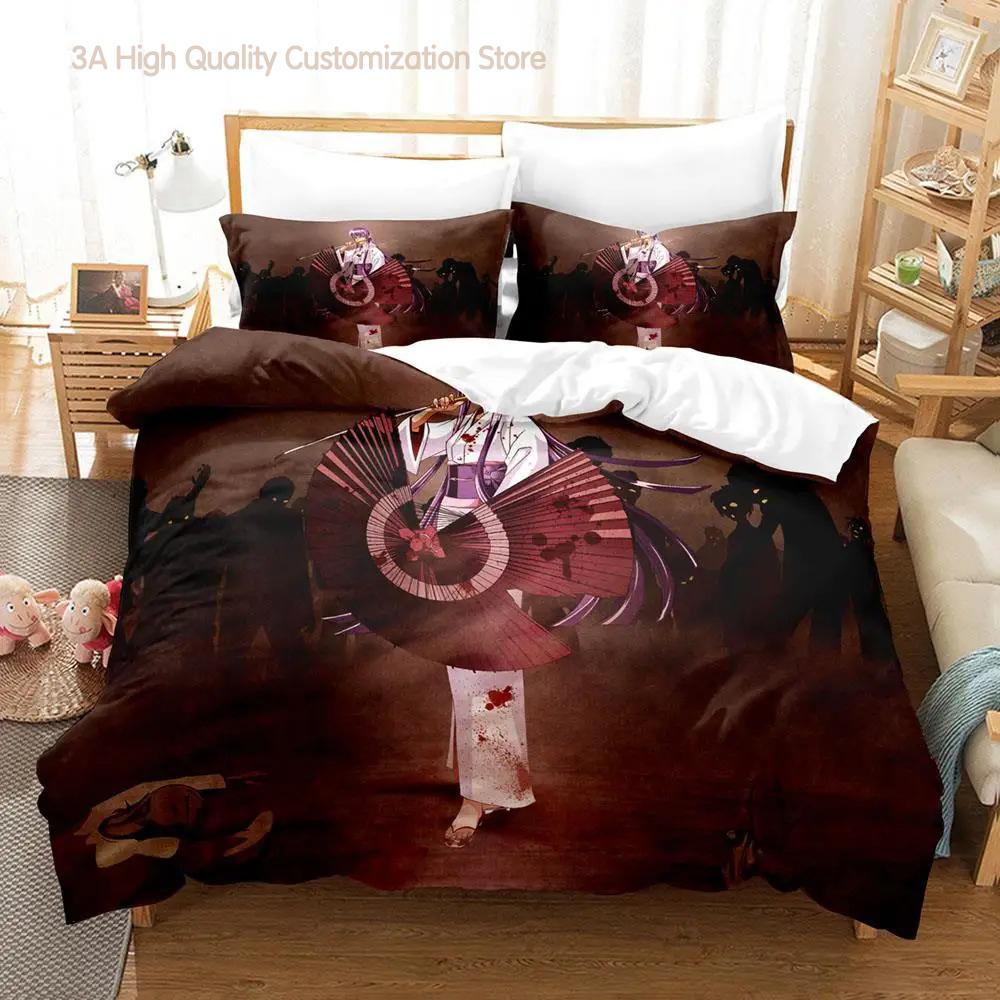 2023 Cexy Girl Highschool of the Dead Bedding Set Single Twin Full Queen King Size Bed Set Adult Boys Bedroom Duvetcover Sets