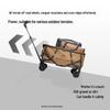 ShanZhiKe Double-Layer Portable Folding Camp Stroller - Outdoor Hand Pull Cart for Picnic and Stall Use