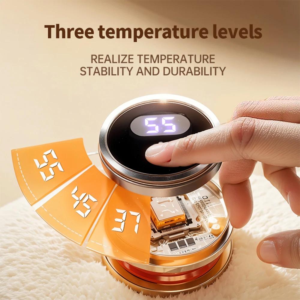 3 Levels Hand Warmer (37°C/45°C/55°C) USB 5V Graphene Heating Pad Compact Portable 2In1 Electric Seat Warmer Mat