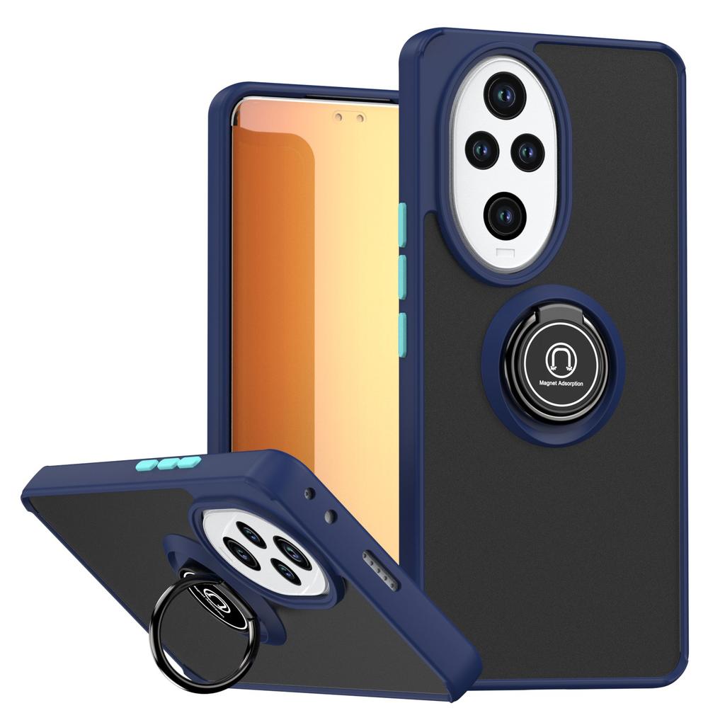New Shockproof Rotatable Bracket Case for Honor 200 Pro Metal Ring Magnetic Car Holder Cover