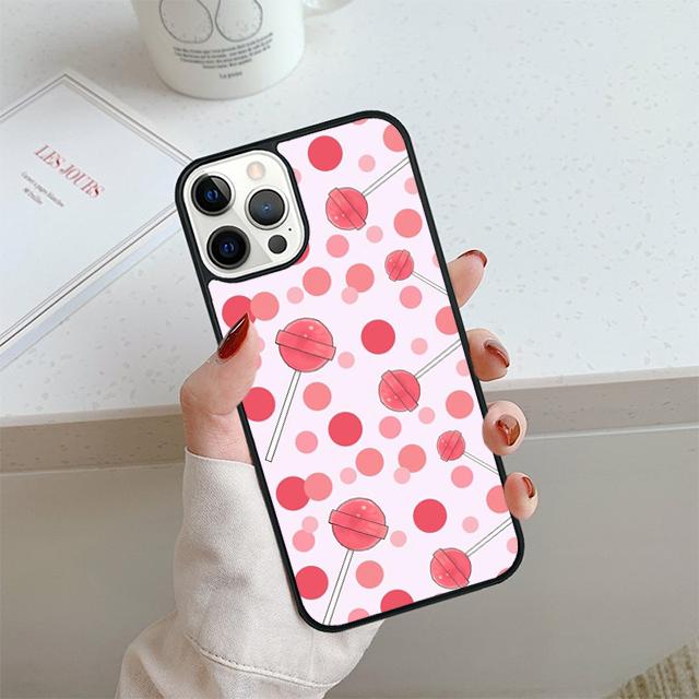 

Чехол для телефона с красными леденцами для iPhone 17 Air 13 12 14 15 16 Чехол для Apple 14 15 16 Pro Max 6S Plus Coque iPhone 14