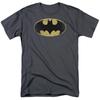 Batman "Classic Shield Distressed" T-Shirt - Regular or Sleeveless - To 5X
