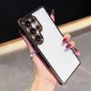 Electroplated two-color transparent acrylic Samsung S11ultra mobile phone case A11 four-corner anti-drop A11 protective case