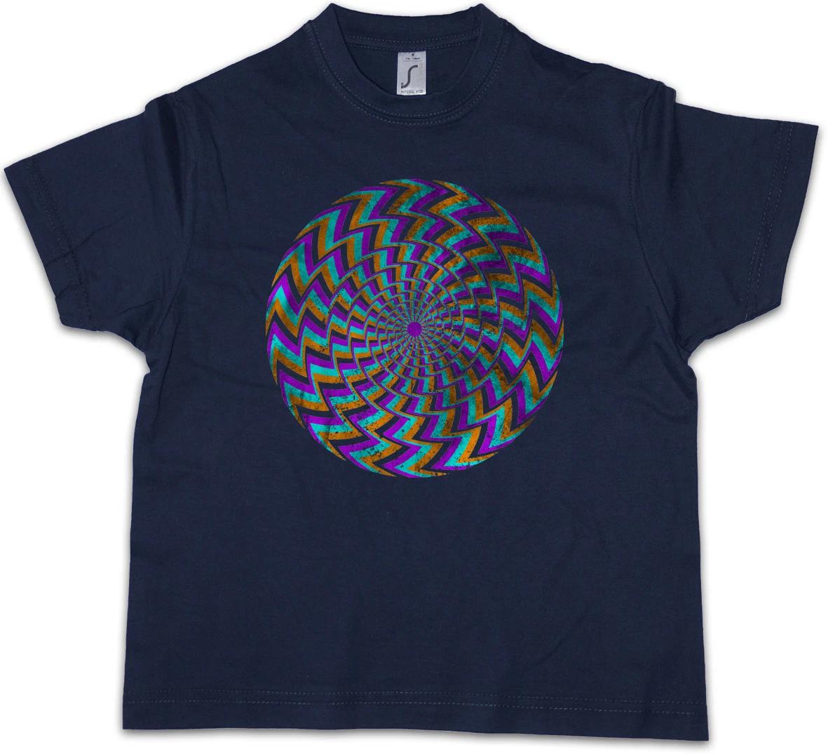 HYPNO SPIRAL II Kids Boys T-Shirt Labyrinth Mystic Hypnotic Esoterik Circle 110