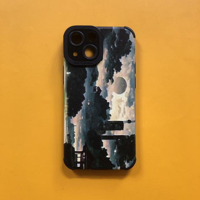 

Чехол для телефона для Iphone 14 Pro Max 13 Mini 11 12, защитный силиконовый чехол-бампер для камеры для Iphone Xr Xs X 7 8 Plus, картина маслом iphone 6s 6