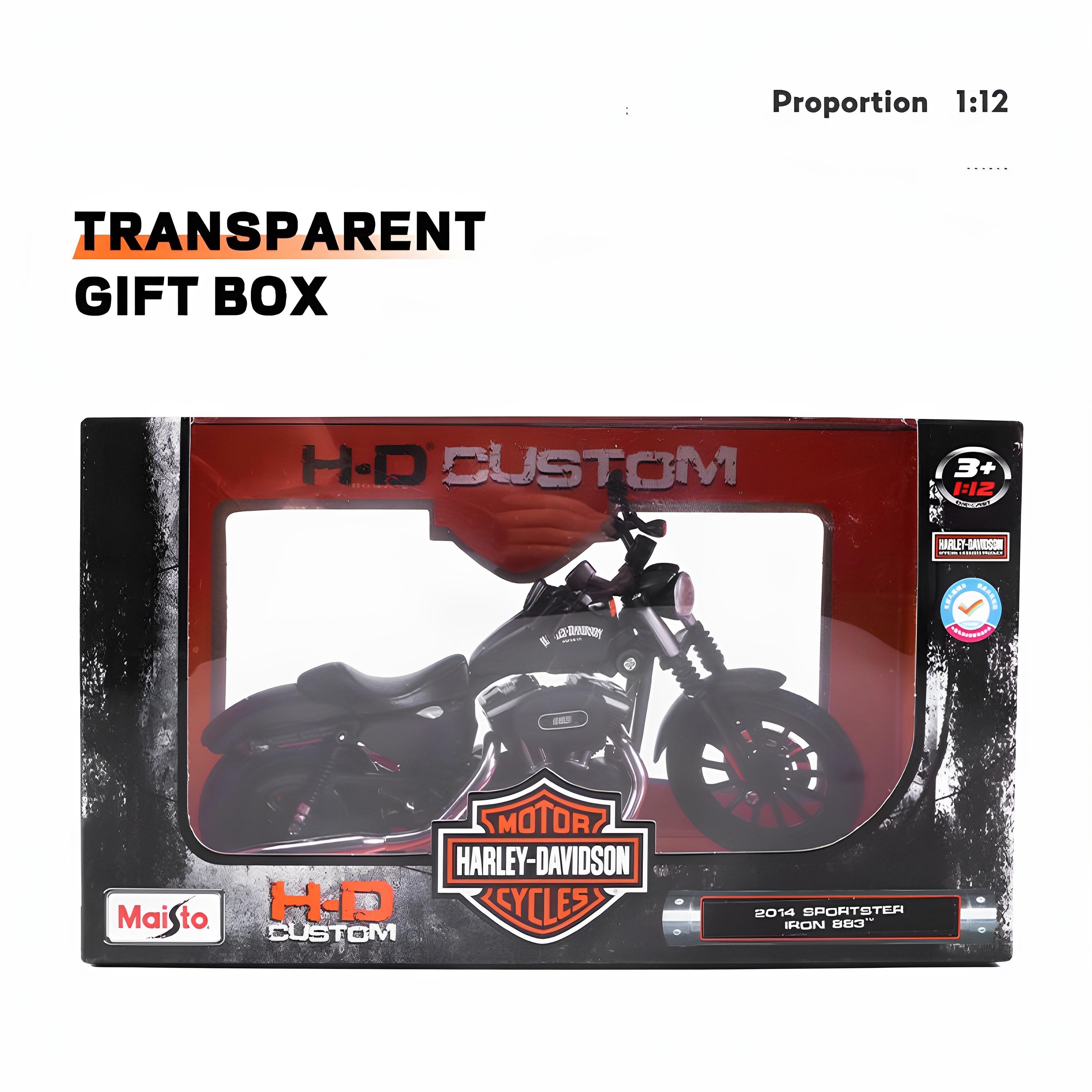 Maisto 1/12 Harley Davidson Sportster Iron 883 2014 Motorfiets Model Speelgoed Voertuig Collectie Schokdemper Off Road Speelgoed Auto