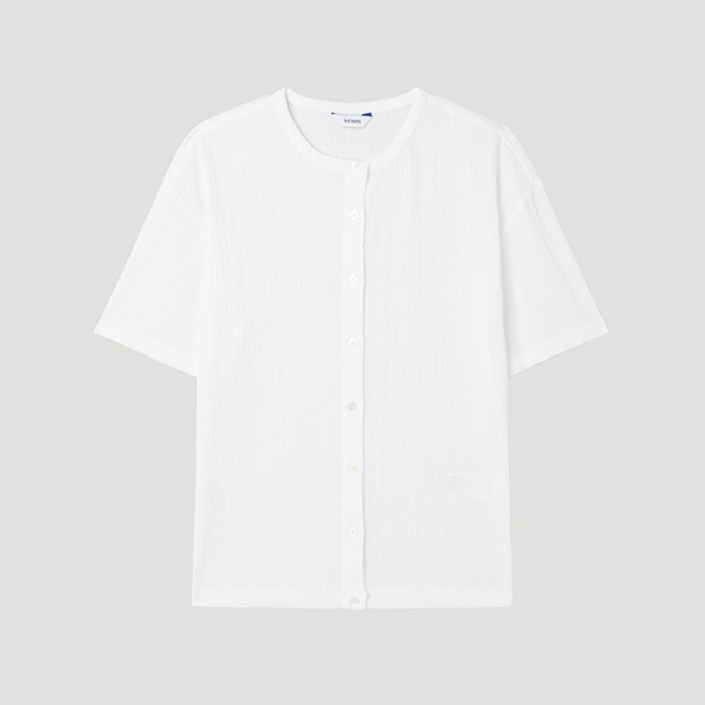 

[She S miSS] Pleated Button blouSe Swwblp22170 Ow off-white/55