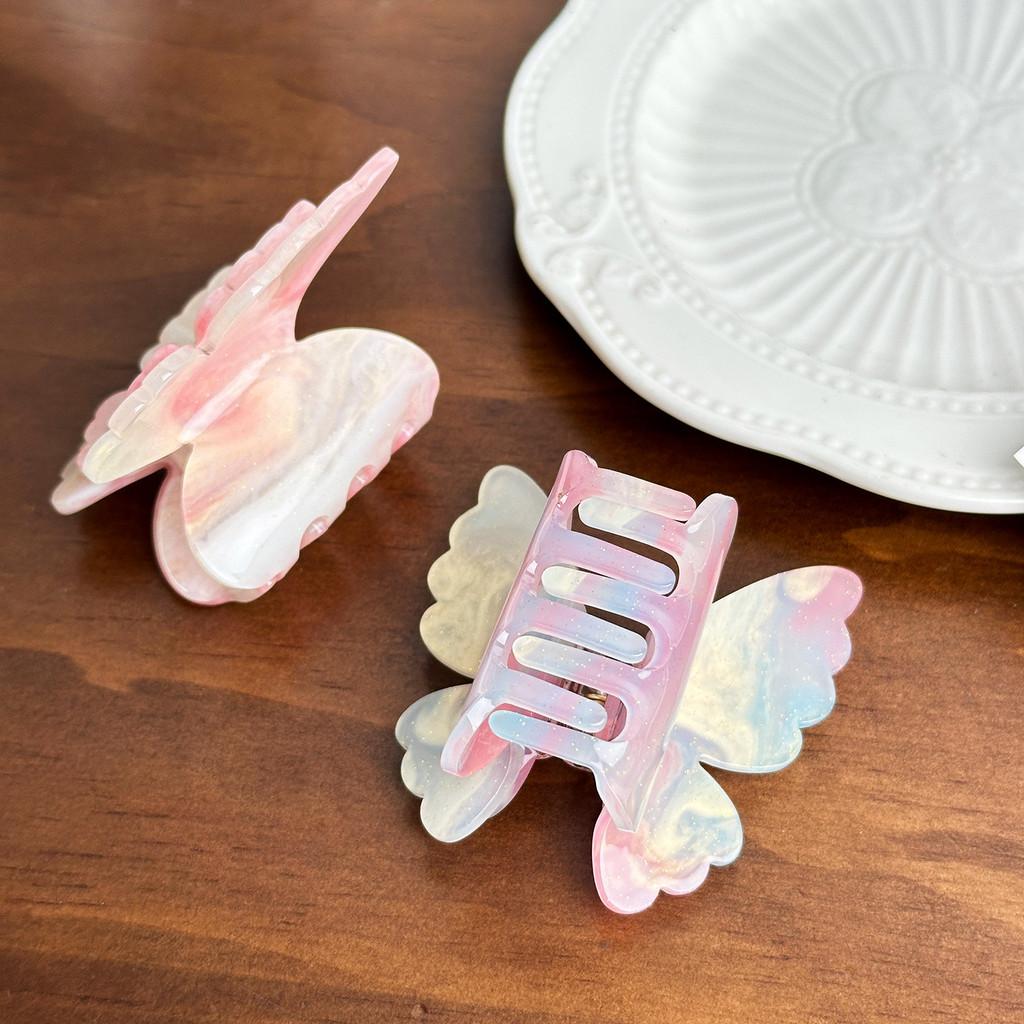 Fashionable Acrylic Double Layer Butterfly Hair Claw Chic And Versatile Accessory For Women