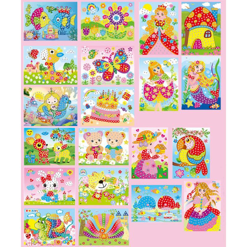 Kinder Diamant Kristall Aufkleber 3D Dreidimensionale Diy Handgemachte Aufkleber Mehrere Zufällig