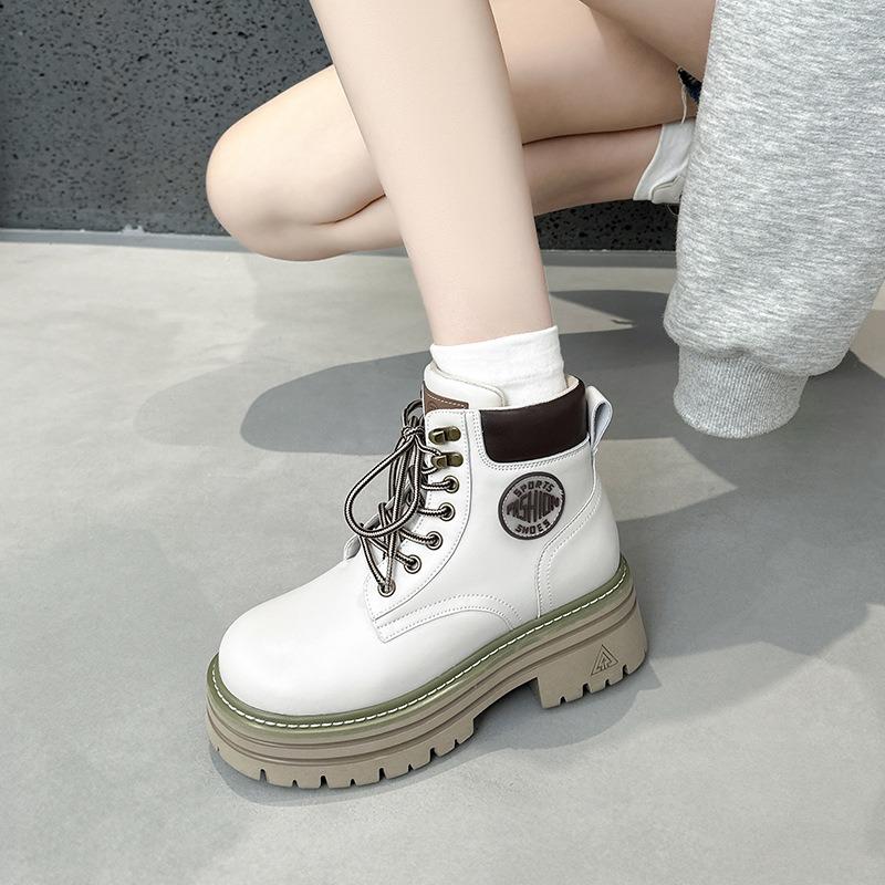 C Platform Martin Boots Women's Street Shooting Invisible Inner Heightening Boots Mountaineering Hiking Short Boots