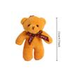 12pcs Mini Teddy Bear Toy Plush Stuffed Doll Keychain Craft Accessory Birthday Gifts Party Favors Supplies DIY for Cuddly Fluffy Huggable Kawaii