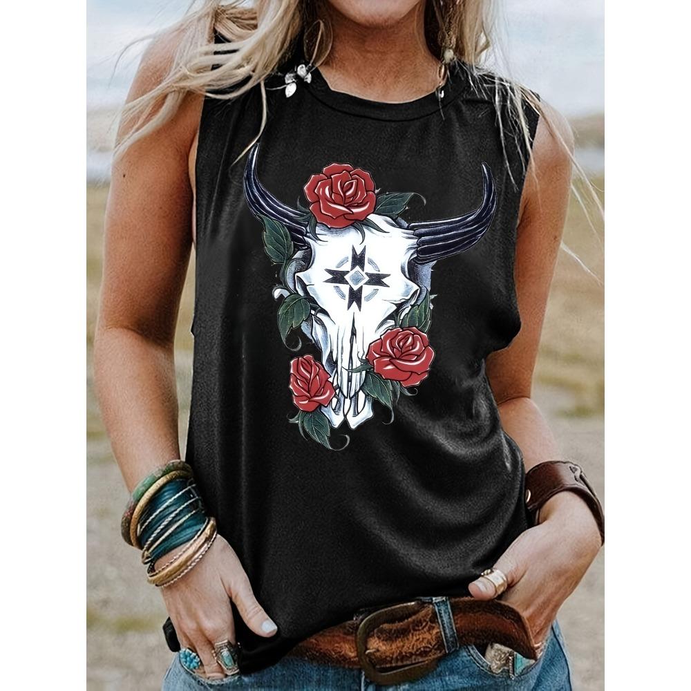 

Summer women s casual sleeveless vest T-shirt casual wear 5XL