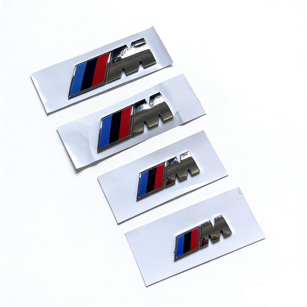 NAZF2 Car Rear Luggage Compartment Logo Sticker Metal Sticker M Emblem For BMW E34 E36 E60 E90 E46 E39 F10 F30 X5 X6 M3 M5 E71 F01 F02