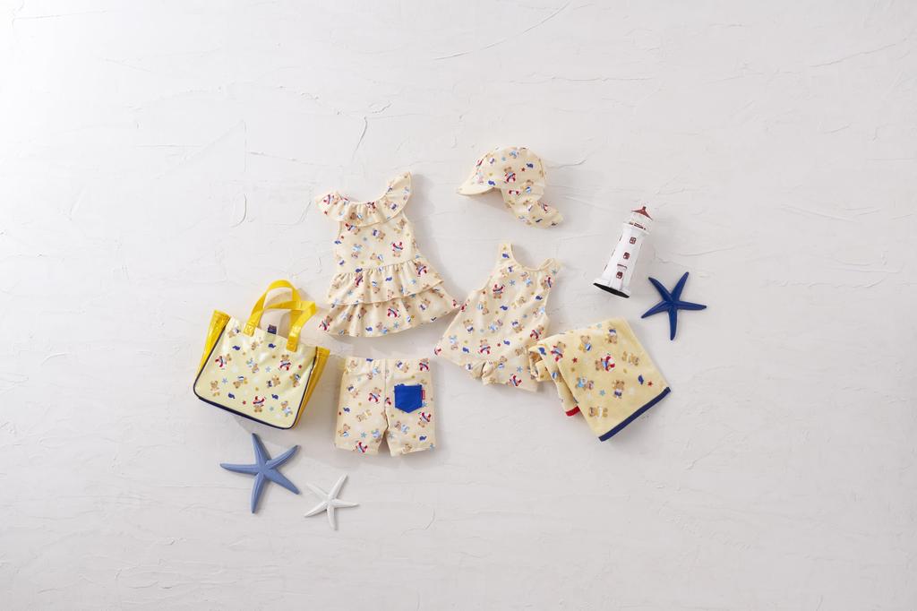 [Miki House] Beach Bag for Boys and Girls, Baby, Kids, Children's Clothing, 12-8201-145, Yellow