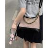 Vintage suede underarm bag women's 2025 new trendy fashion Korean small fragrance style rhombus chain bag crossbody bag