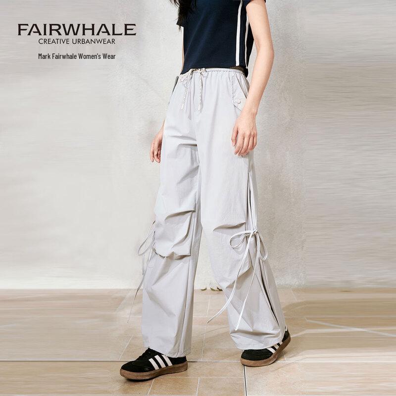 Mark Fairwhale Women s Wide-Leg Cargo Paratrooper Pants L