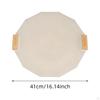 BBQ Grill Cooking Pan 16 In Cookware Removable Wood Handles Aluminum Alloy Tray Barbecue Plate for