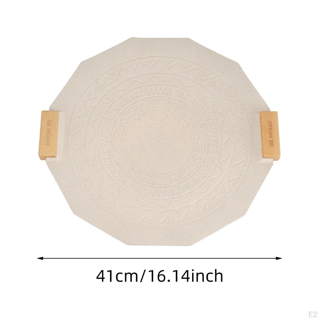 BBQ Grill Cooking Pan 16 In Cookware Removable Wood Handles Aluminum Alloy Tray Barbecue Plate for