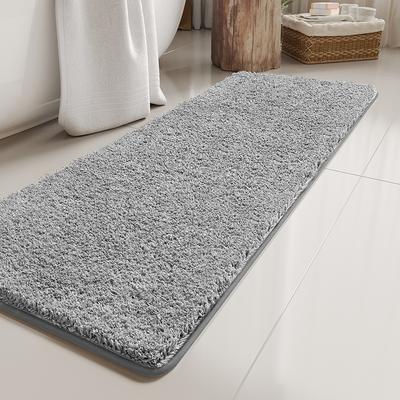 Tapis de bain extra large - Tapis de bain super absorbant à séchage rapide, Tapis de sol antidérapant pour baignoire et douche, Tapis de bain doux
