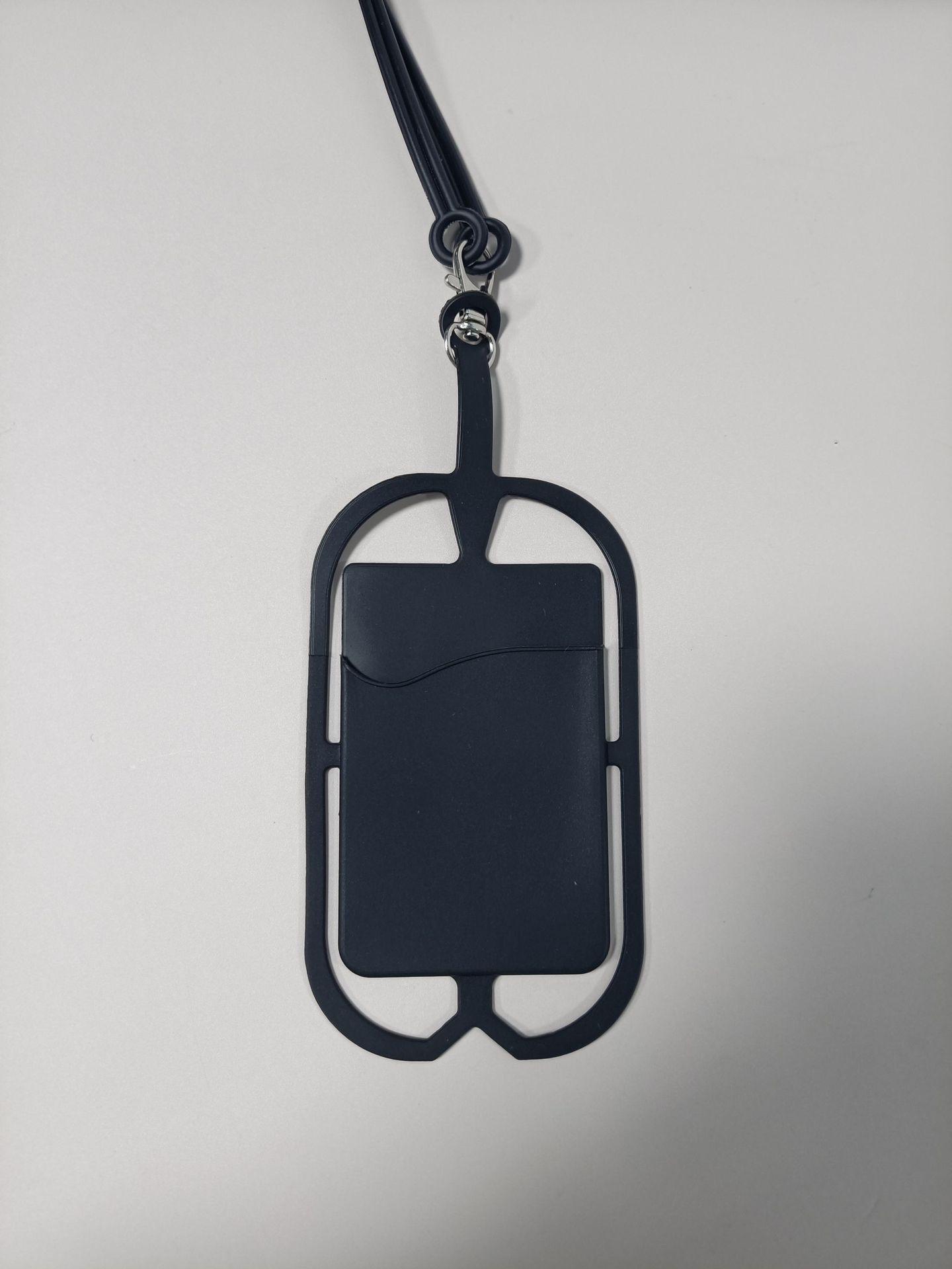 Silicone Phone Lanyard with Card Holder - Universal Neck Strap & Customizable Logo Universal Model