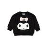 Sanrio Sweatshirt with Kuromi Ribbon Baby Black