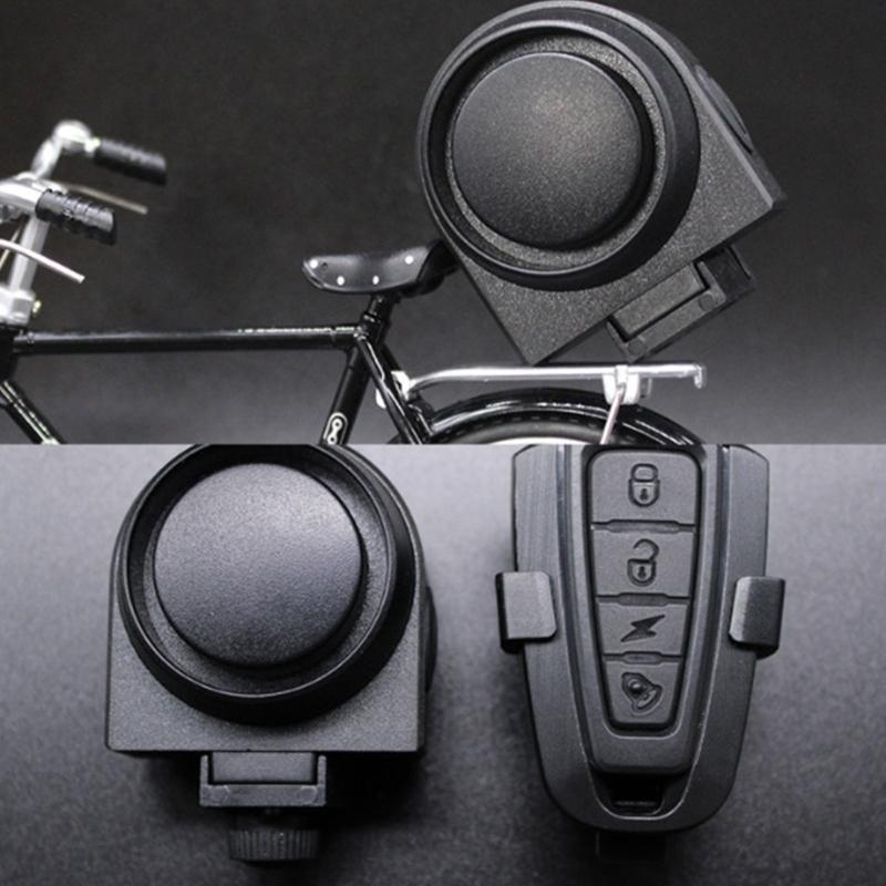 Vibration Alarm Electric Bike Security Alarm System Anti Theft Bike Alarm Horn with Remote Control Alert for Scooter