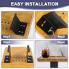 Sofa Armrest Wood Tray 5.5-15cm Width Adjustable Couch Arm Table Multifunctional Arm Chair Table Tray for Drinks Snacks Fruit