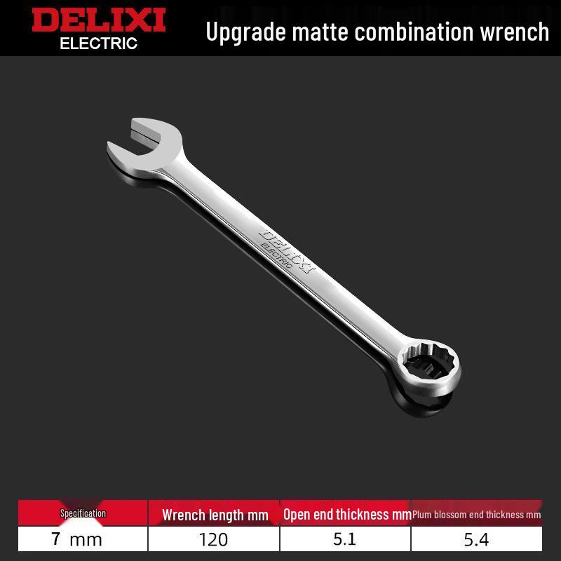 Delixi No. 10-13 Open-End Box-End Double-Ended Wrench Set