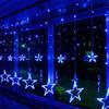 2.5M Christmas LED Lights Curtain String Lighting For Holiday Wedding Garland Party Decoration