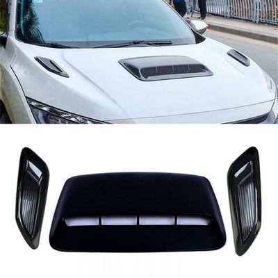 Car Hood Styling Air Outlet Center Air Flow Intake Hood Vent Decor Bonnet Decorative Cover
