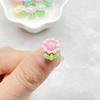 30Pcs Cute Cartoon Small Chrysanthemum Flat Back Resin Scrapbooking DIY Jewelry Craft Decoration Accessorie