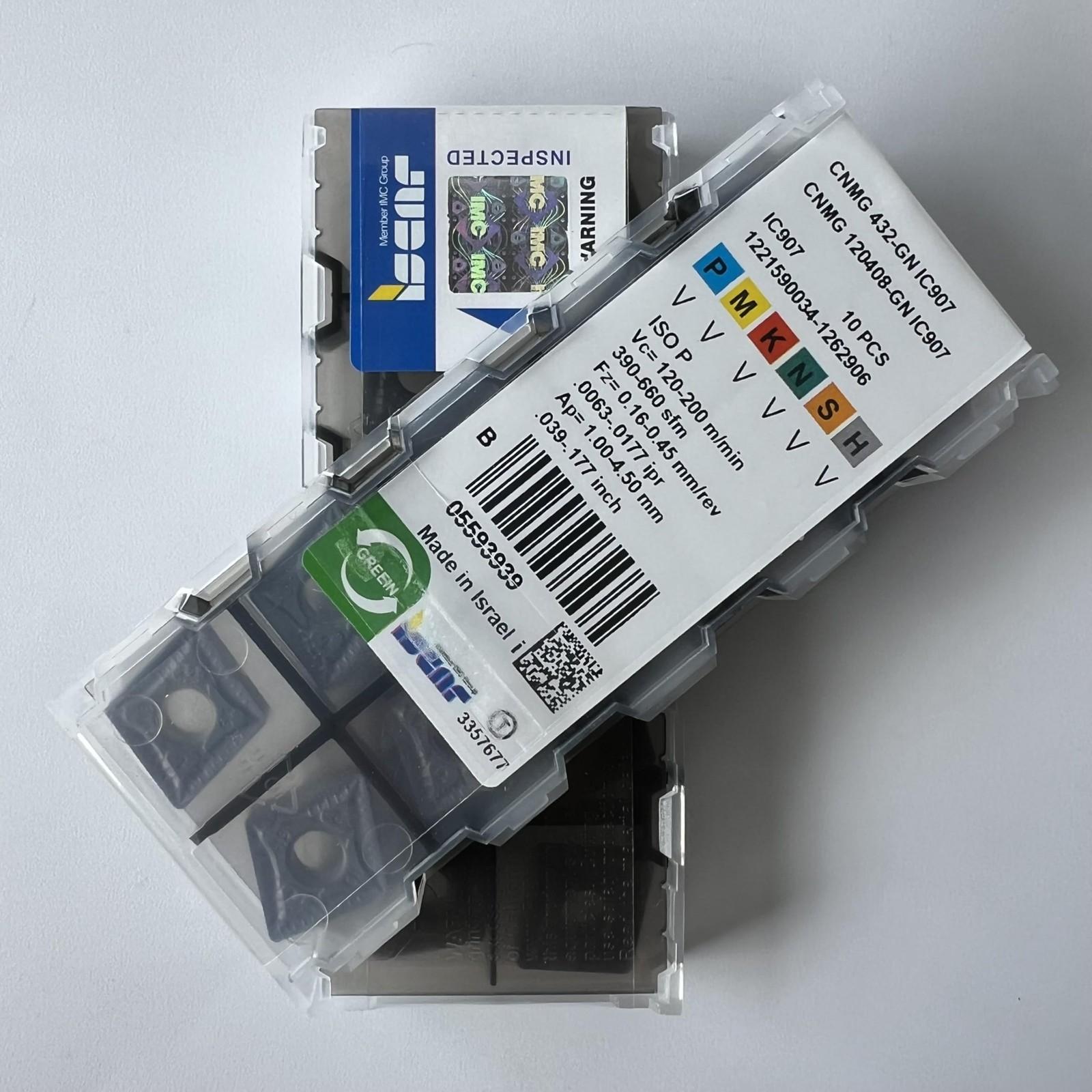 

ISCAR / CNMG120408-GN IC907 / Industrial indexable carbide inserts 10 Pcs