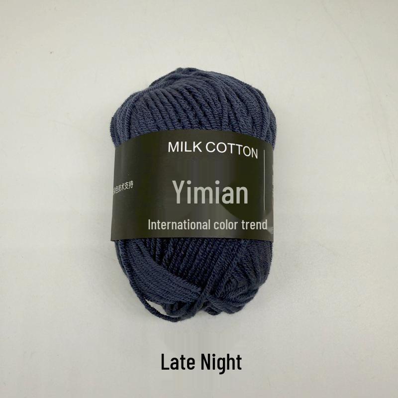 Cotton 4-Strand Medium-Thick Yarn Ball for Crochet: Ideal for Shoes, Dolls, Sweaters, and DIY Knitting Projects