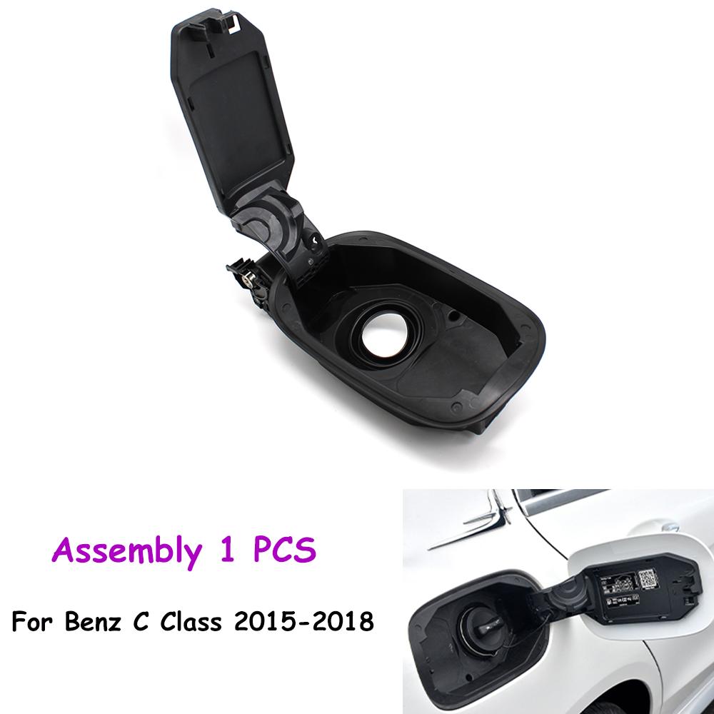 

LHD RHD W205 Car Exterior Fuel Tank Cap Cover Surround Assembly For Mercedes BENZ C Class 2015-2018 2056304404,2056303204 Black Assembly 1 PCS