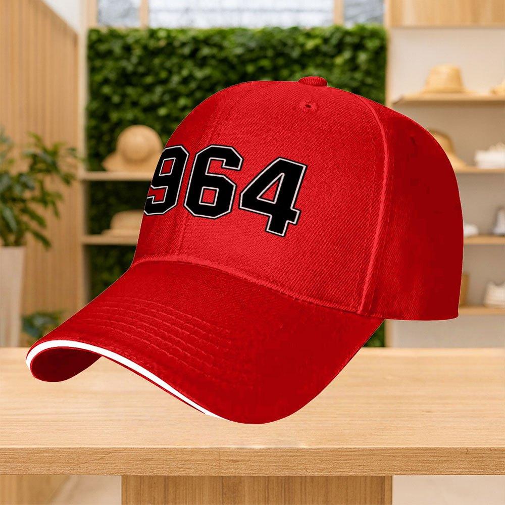 1964 Digital Print Adjustable Baseball Cap Unisex Multicolor Street Sports Party Cap