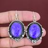 Boucles d'oreilles en charoïte, pierres précieuses naturelles, argent sterling 925, bijoux faits main, magnifiques pendants d'oreilles, cadeaux de fiançailles, bijoux bohèmes