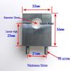 Double Hole Aluminum Alloy Tube Clamp - Air Line Panel Bracket for 1/4, 3/8, 1/2 Inch