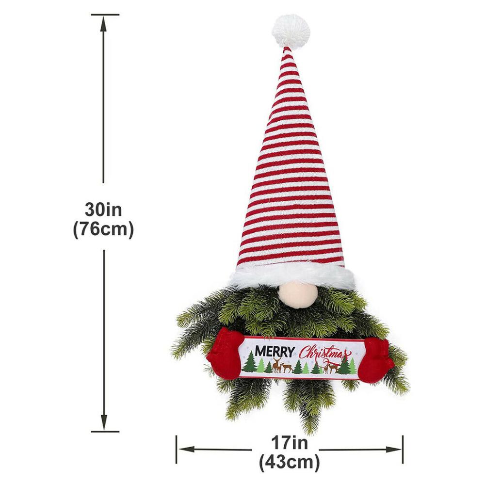 Christmas Party Decorations Home Indoor Door Wreath Hangers Outdoor Gnomes Plush Dolls Garland