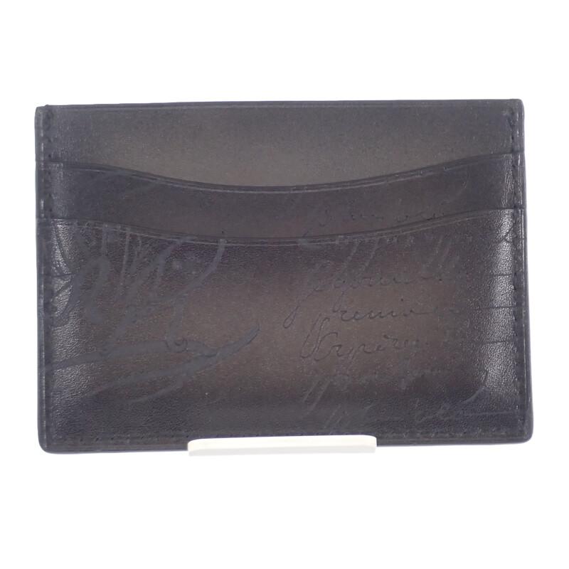 Berluti BAMBOU_NEO-JOUR-V2 Card Case Black Leather Mens