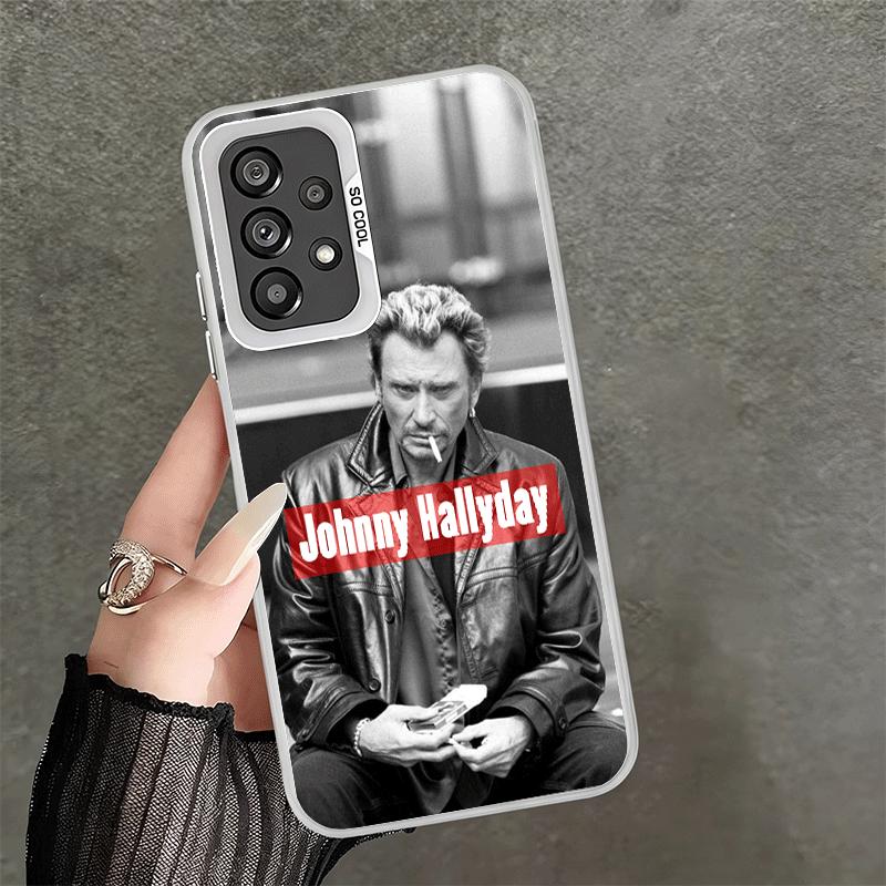 Johnny Hallyday Music Soft Phone Case for Samsung A17 A16 A15 A14 A13 A57 A56 A55 A54 A53 A37 A36 A35 A34 A33 A26 A25 A24 A23 A5