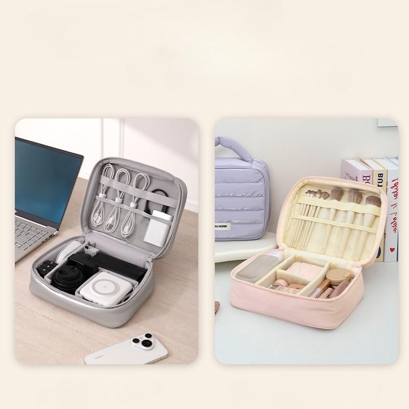 Multi Functional Makeup Bag Toiletry Bag Portable Travel Grooming Bag Cosmetic Bag Large Capacity Compartmentalized Digital Product Storage Bag