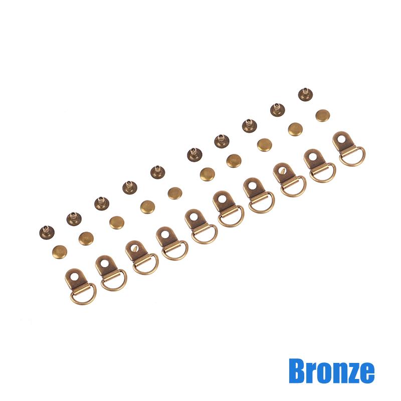 10 Sätze D-Ring-Schnalle zur Reparatur von Taschen, Wanderschuhen, Kletterschuhen, DIY-Taschenzubehör