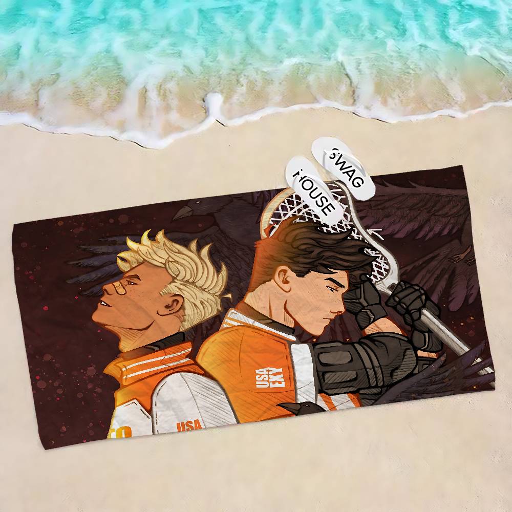 The FoxholeS Court Anime Microfiber Blanket Quick Drying Beach Towels Oversized Printing Super Absorbent Pool Towel Blanket