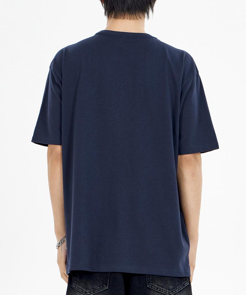 BY.L Monster Ghost Short Sleeve T-Shirt Navy