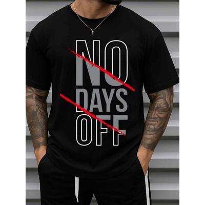 Herren T-Shirt - 100% Baumwolle Lässiges Kurzarm Rundhals T-Shirt mit Lustigem Spruch, Tägliche Freizeitkleidung für Arbeit, Fitnessstudio, Ausflüge