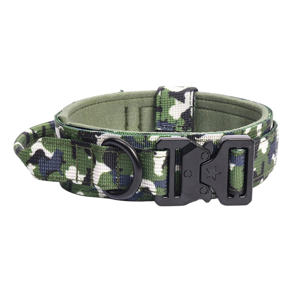 Hundehalsband für große Hunde - Camouflage, Passform, mit Leinenbefestigung - Multifunktional für Outdoor-Training und Spaziergänge